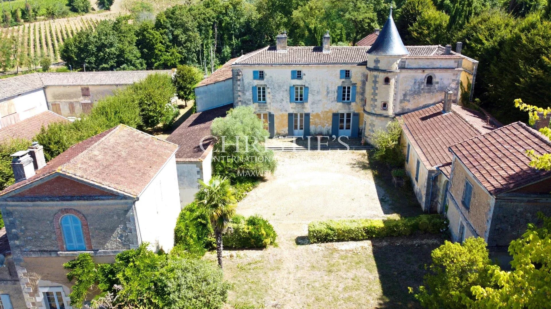 Chateau de caractère à rénover - Vignoble - Dépendances - Jolie parc - Calme et discret