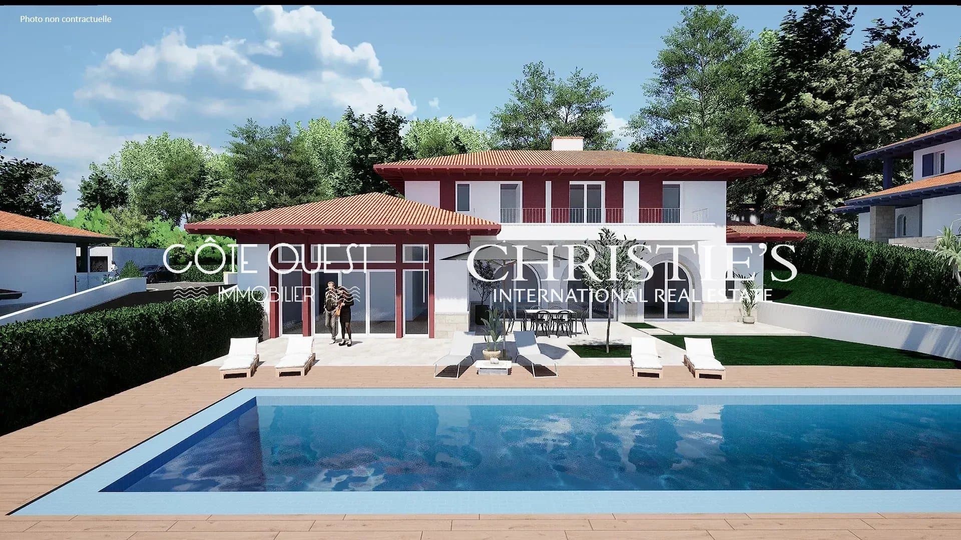 À vendre Saint-Jean-de-Luz - Villa de 185 m² avec piscine et vue Rhune