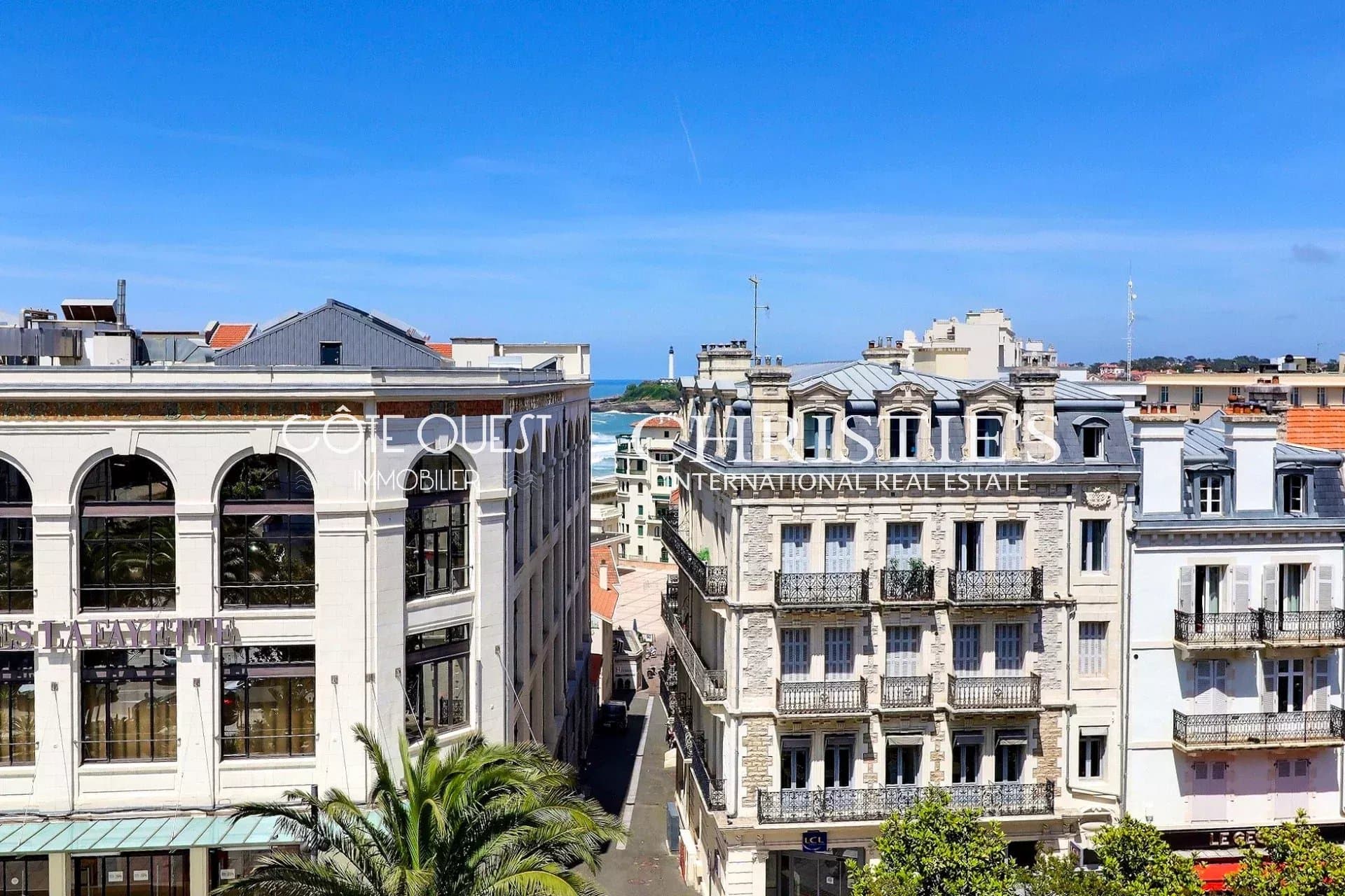 À vendre Biarritz - Appartement 3 pièces aperçu océan place Clemenceau