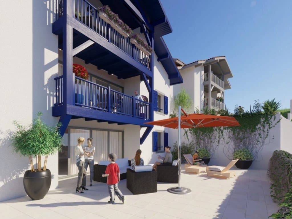 BIARRITZ FOR SALE A NEW 66 SQM 3-ROOM APARTMENT ENJOYING AN OCEAN VIEW