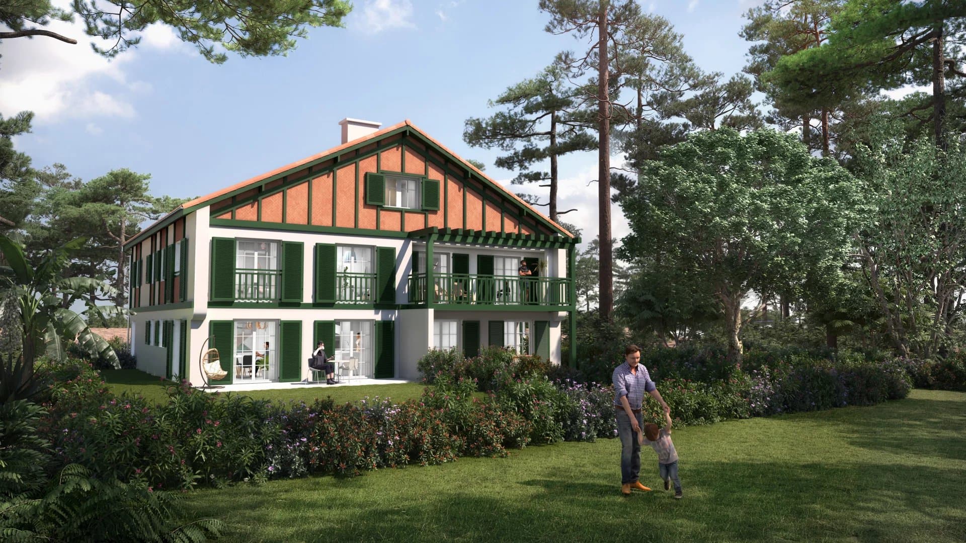 HOSSEGOR - APPARTEMENT T5 AVEC JARDIN