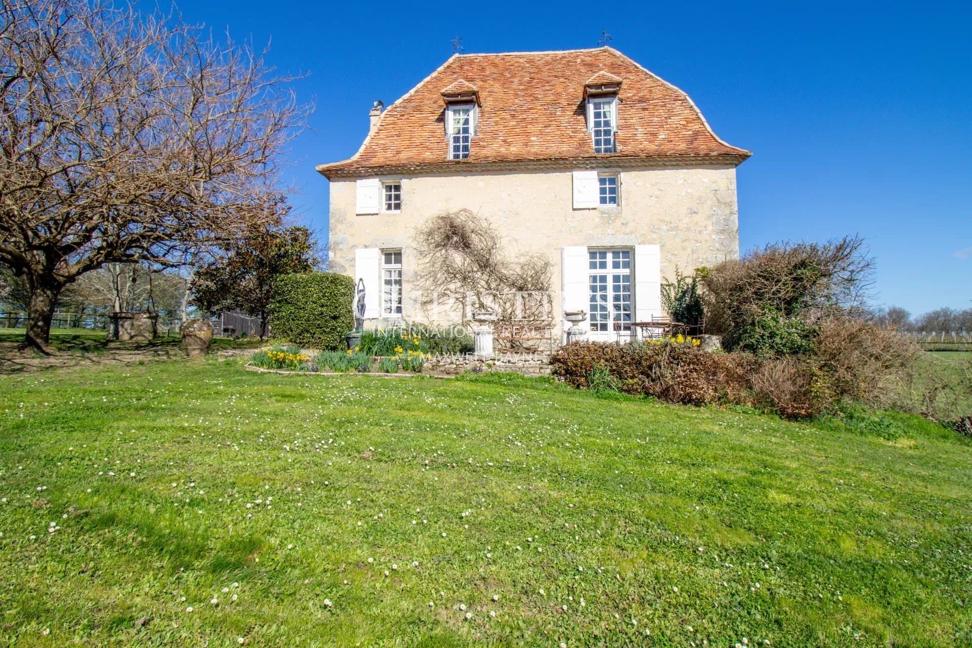 Noble MANSARD House with Guest House, Barns, & Stables