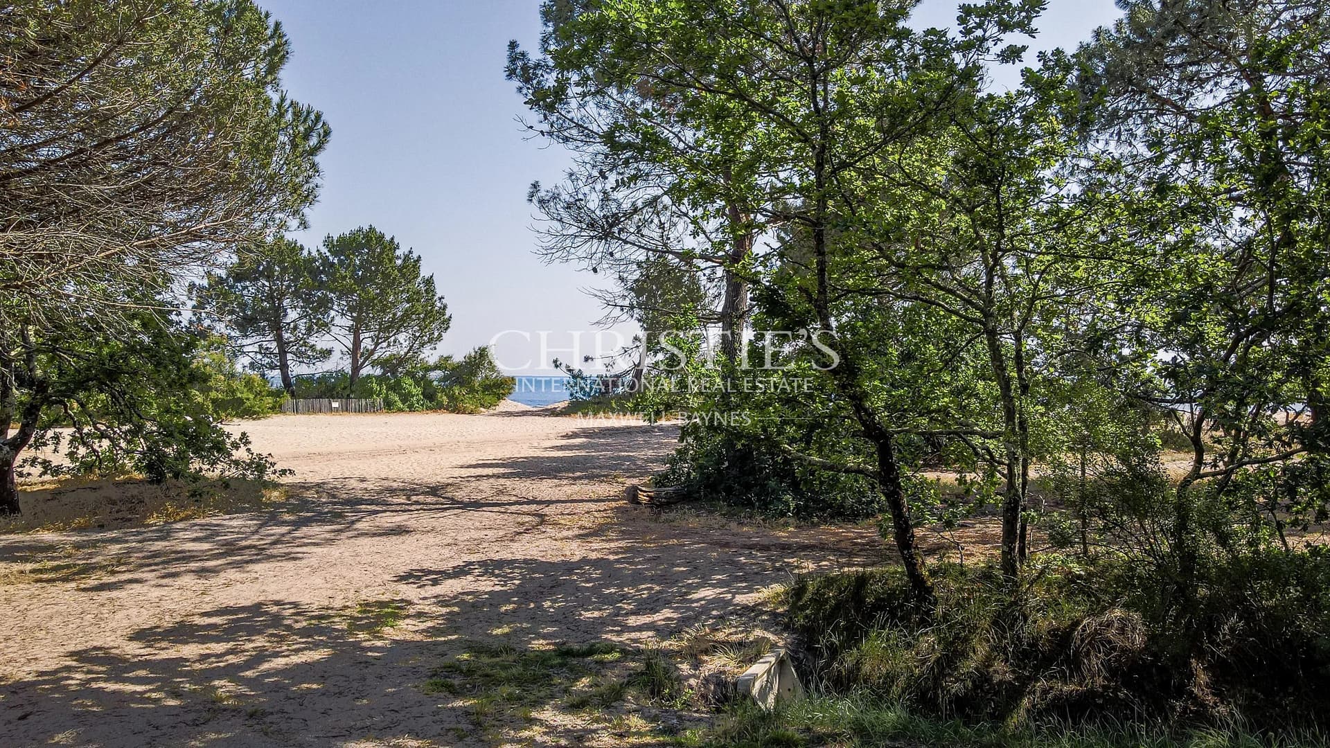 First-Line Property in Arès: Rare Opportunity with Bay Views Through the Pine Trees
