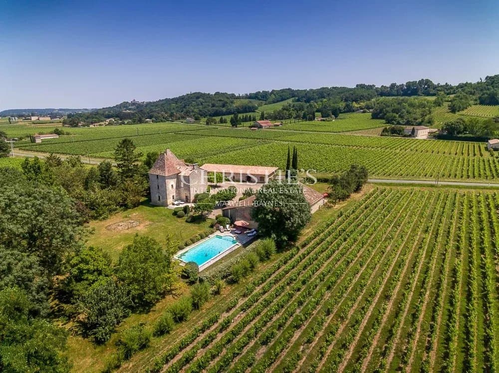 Petit vignoble près de Saint-Emilion avec magnifique Château historique