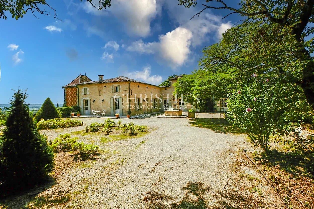 For sale Splendid chateau with superb views & heated swimming pool