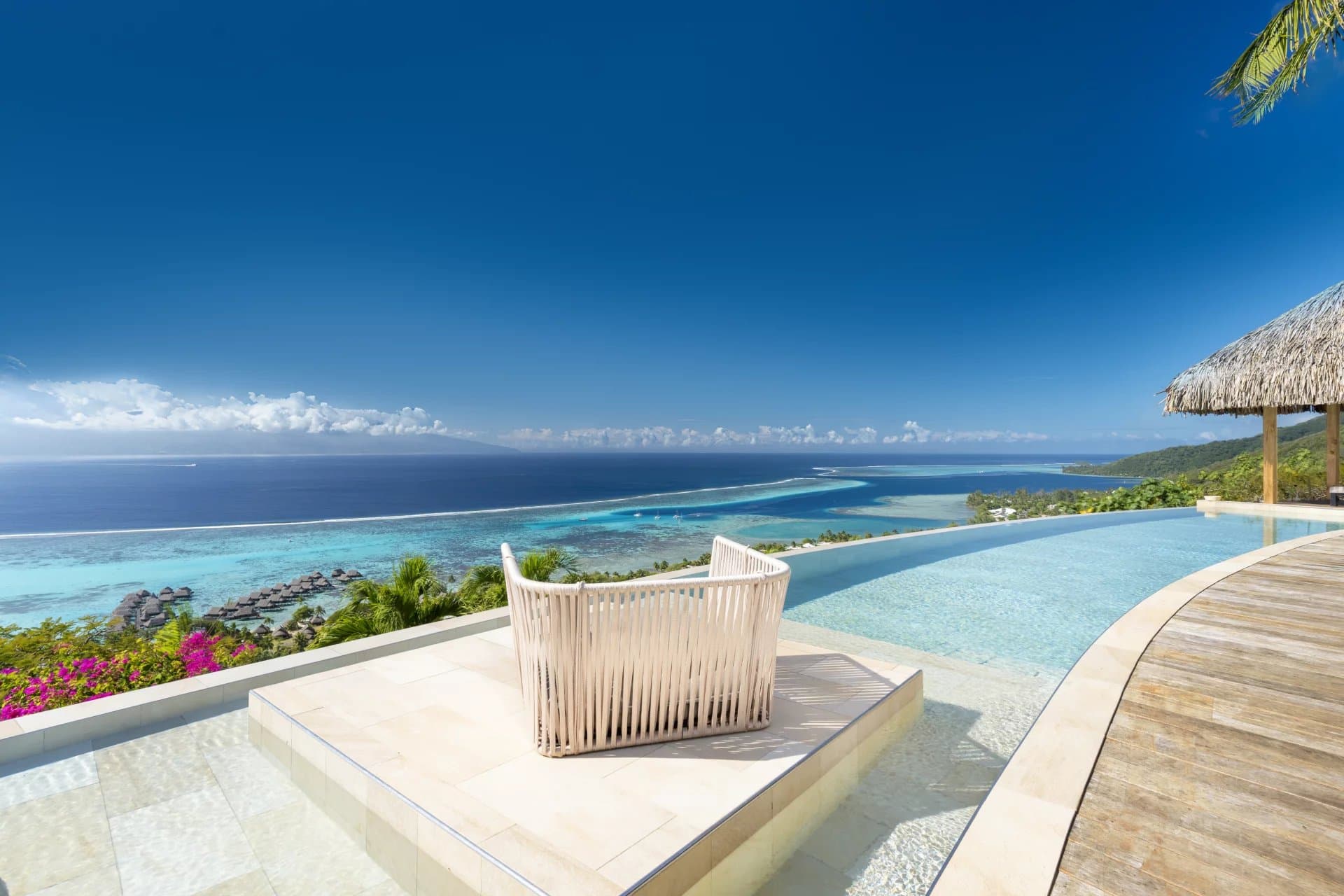 Propriété d'exception avec vue sur lagon et Tahiti - Moorea