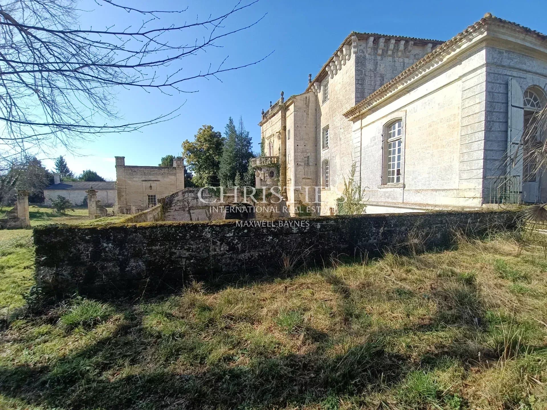 Ancien Château caractère avec 12 ha de vigne en AOC Lussac St Emilion